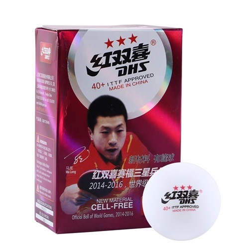 DHS 40+ 3 Star Poly Ball - Box of 6 White